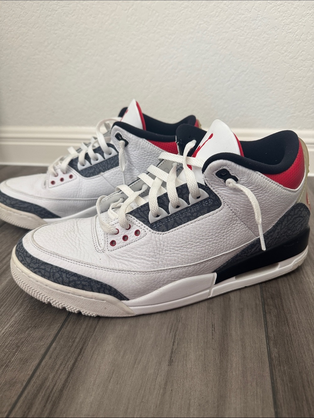 Air Jordan 3 Retro SE Fire Red Denim 2020 Men’s Size 13 CZ6431-100